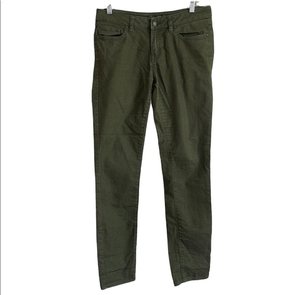PRANA ARMY GREEN SKINNY JEANS - Picture 1 of 4
